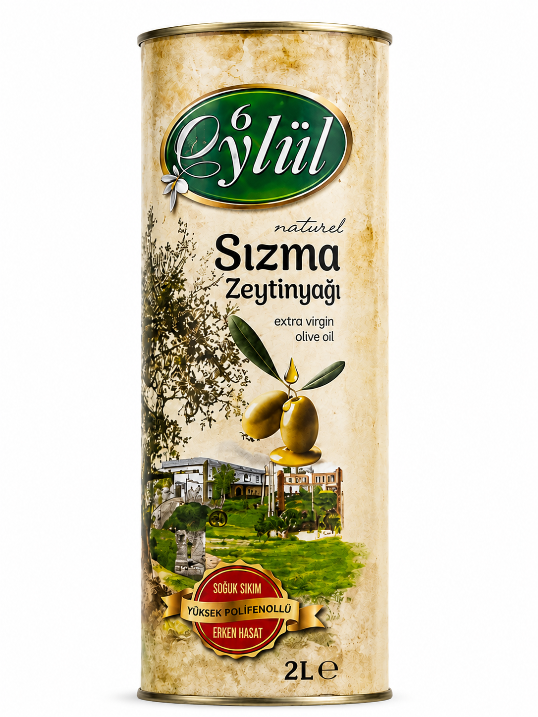 Olgun Hasat Natural Sızma Zeytinyağı (Soğuk Sıkım) - 2lt