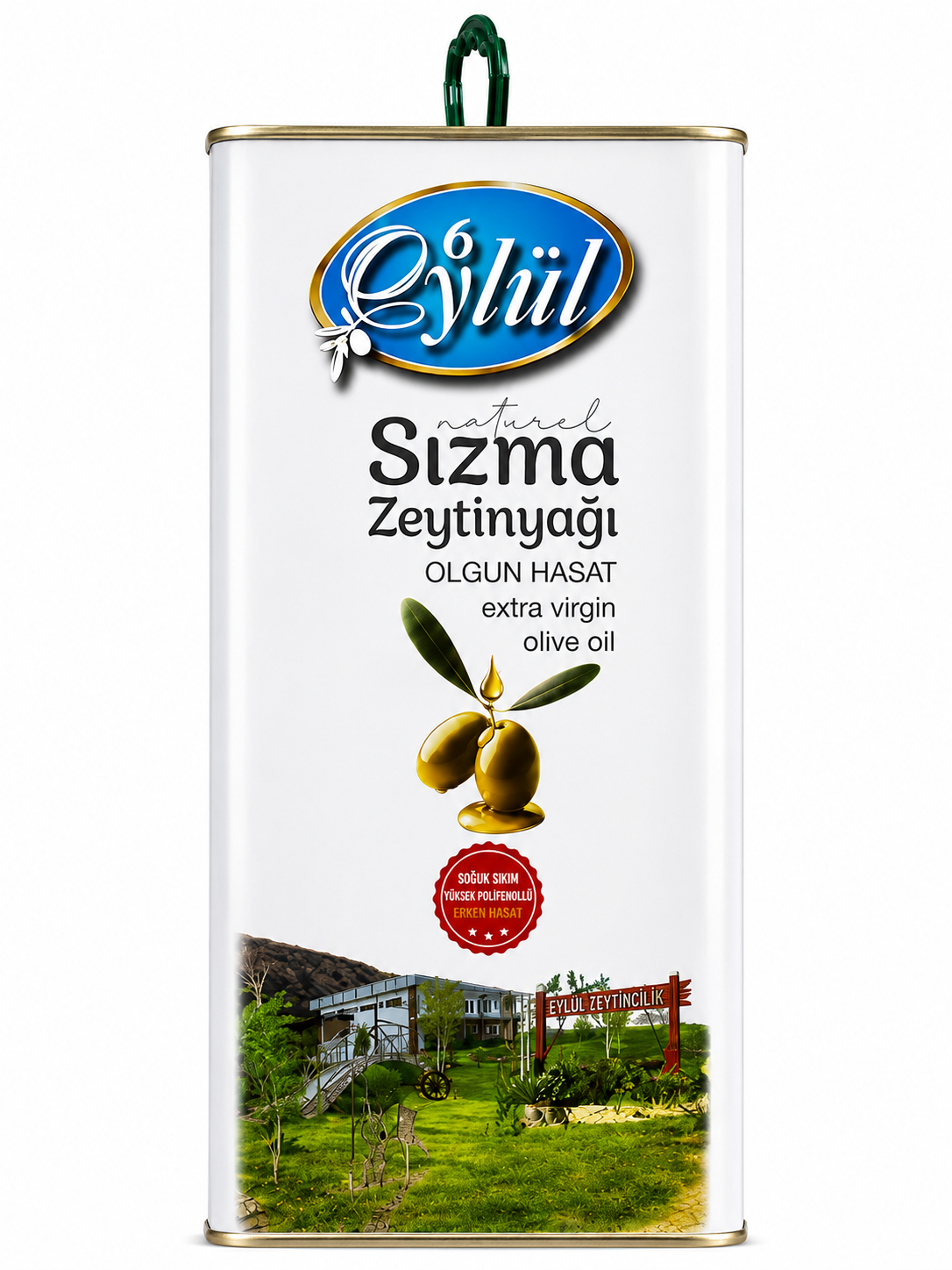 Olgun Hasat Natural Sızma Zeytinyağı ( Soğuk Sıkım ) - 5lt