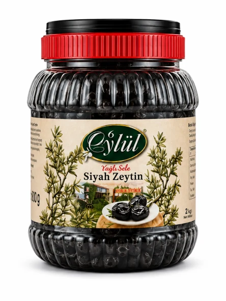 Yağlı Siyah Sele Zeytin- 1000gr